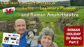 305 Caerleon Castle Roman Fortress and Baths Legionary Museum and Roman Amphitheatre Wales [upl. by Minnaminnie]