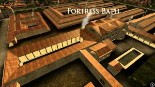 Animation of ancient Roman Fort in Caerleon Wales [upl. by Derdle]