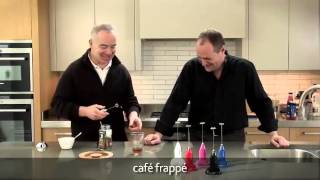 How to make a frappé coffee using an aerolatte milk frother [upl. by Nickolas]