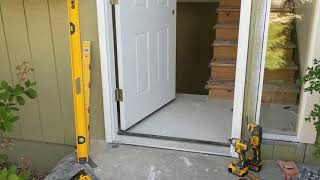 Jeld Wen Front Door Installation  Really crappy products and craftsmanship PART 1 [upl. by Maxia]