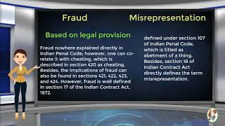 What is Difference Between Fraud amp Misrepresentation [upl. by Eckardt]