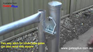 Gate Latch 2 way for round pipe and square [upl. by Weslee]