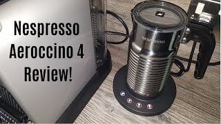 Nespresso Aeroccino 4 Milk Frother Review  Worth upgrading from the Aeroccino 3 [upl. by Llorrac]