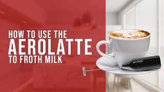 How To Use the AeroLatte To Froth Milk [upl. by Durnan]