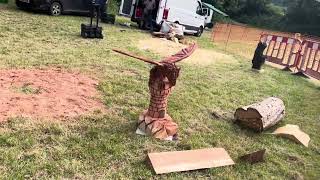 A fabulous range of wooden sculpture at Caerleon festival 2024 [upl. by Bertasi]