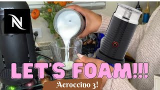 How To Foam Milk With Aeroccino 3 Make Coffee With Foam Tips amp Tricks  Easy Foamed Latte Recipe [upl. by Newob]