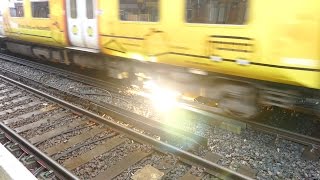 Merseyrail 507 009 making arcs at Birkdale station [upl. by Snowber392]