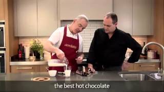 How to make a hot chocolate using an aerolatte milk frother [upl. by Yobybab658]