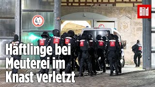 Gefängnismeuterei Polizei stürmt Knast in Thüringen  JVA Untermaßfeld [upl. by Lingwood]